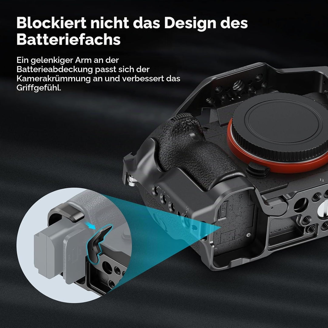 SMALLRIG A7 III / A7R III Kamerakäfig für Sony Alpha 7 III/Alpha 7R III, Aluminiumlegierung mit Schn