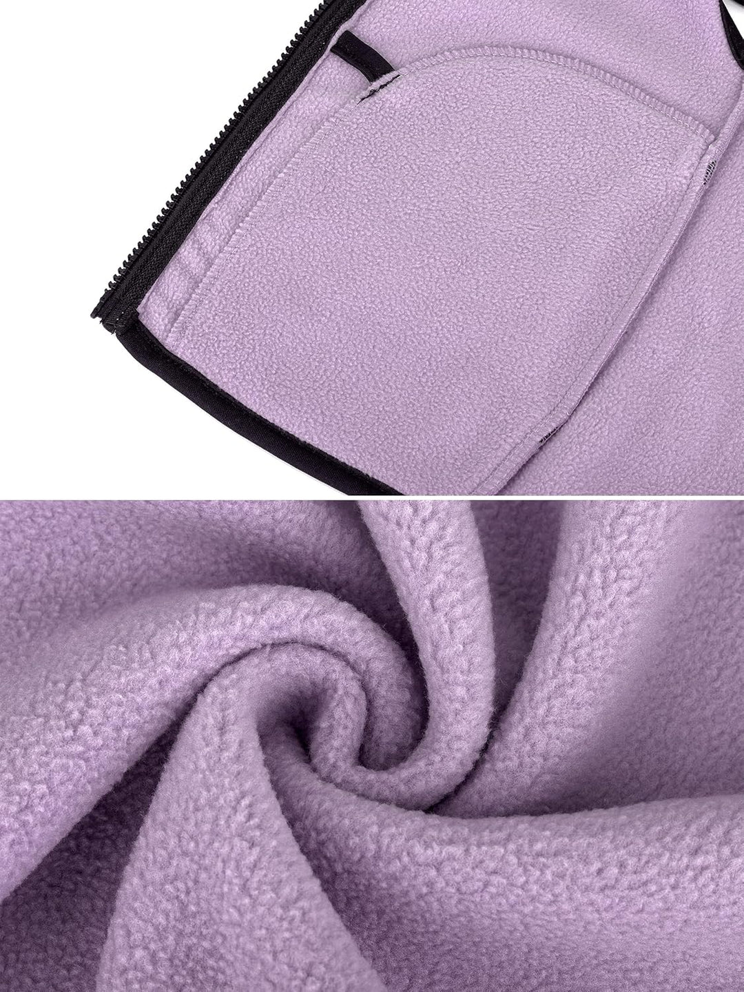 Kleinkind Kinder Fleeceweste Stehkragen Ärmellose Jacke Polar Fleece Reissverschluss Weste Solide El