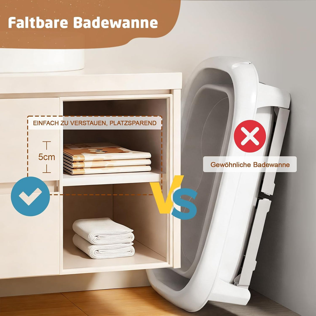 Klappbare, Sitz mit Rutschschutzwanne, tragbare Kinderwanne, von der Geburt bis 3 Jahre, Geburtstags