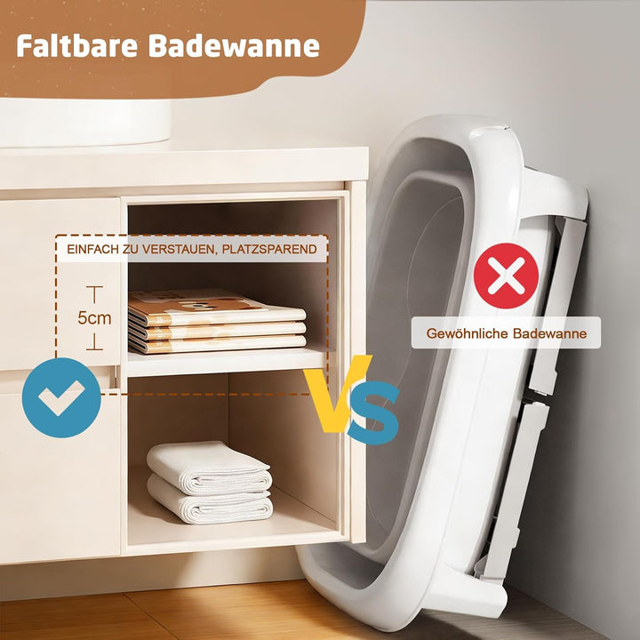 Klappbare, Sitz mit Rutschschutzwanne, tragbare Kinderwanne, von der Geburt bis 3 Jahre, Geburtstags