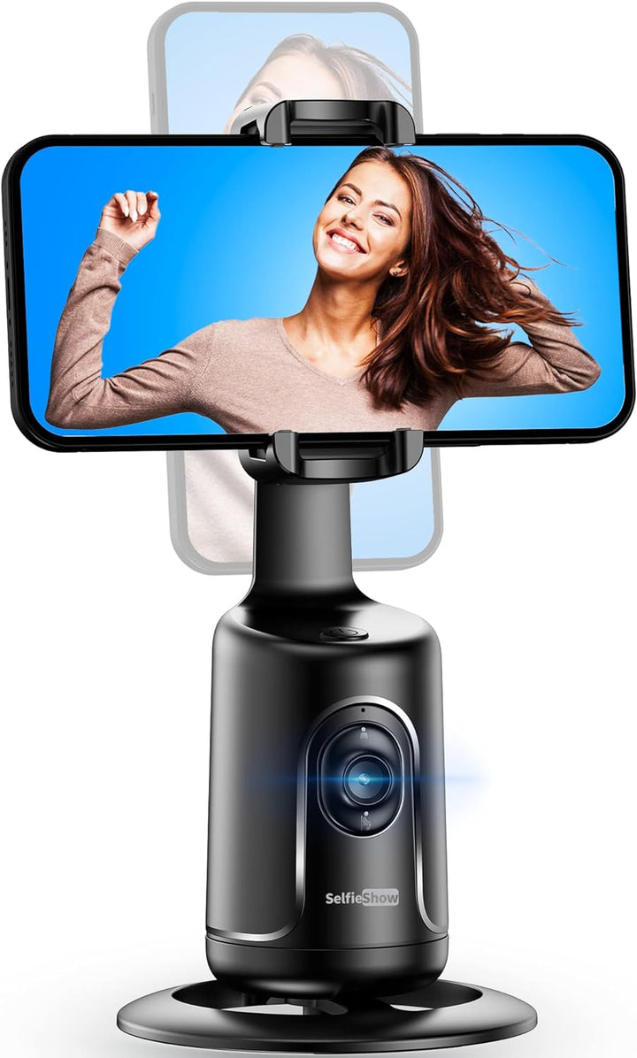 Auto Face Tracking Stativ, 360° Rotation Smart Telefonhalter, Keine App nötig, Gesicht Körper Selfie