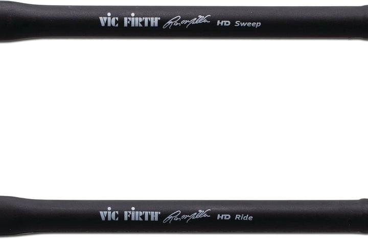 Vic Firth Signature Series Wire 'Sweep' Brush - Russ Miller - Retractable - Black Handle Wire Brush,