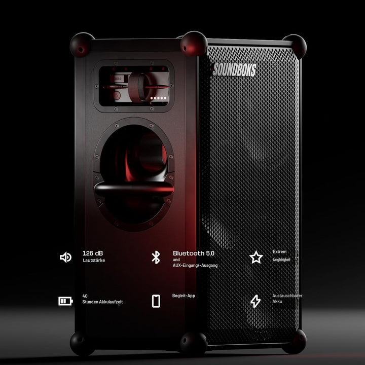 SOUNDBOKS 4 - Bluetooth Performance Speaker - USB-C-Aufladung Akku - Lautester Party Lautsprecher mi