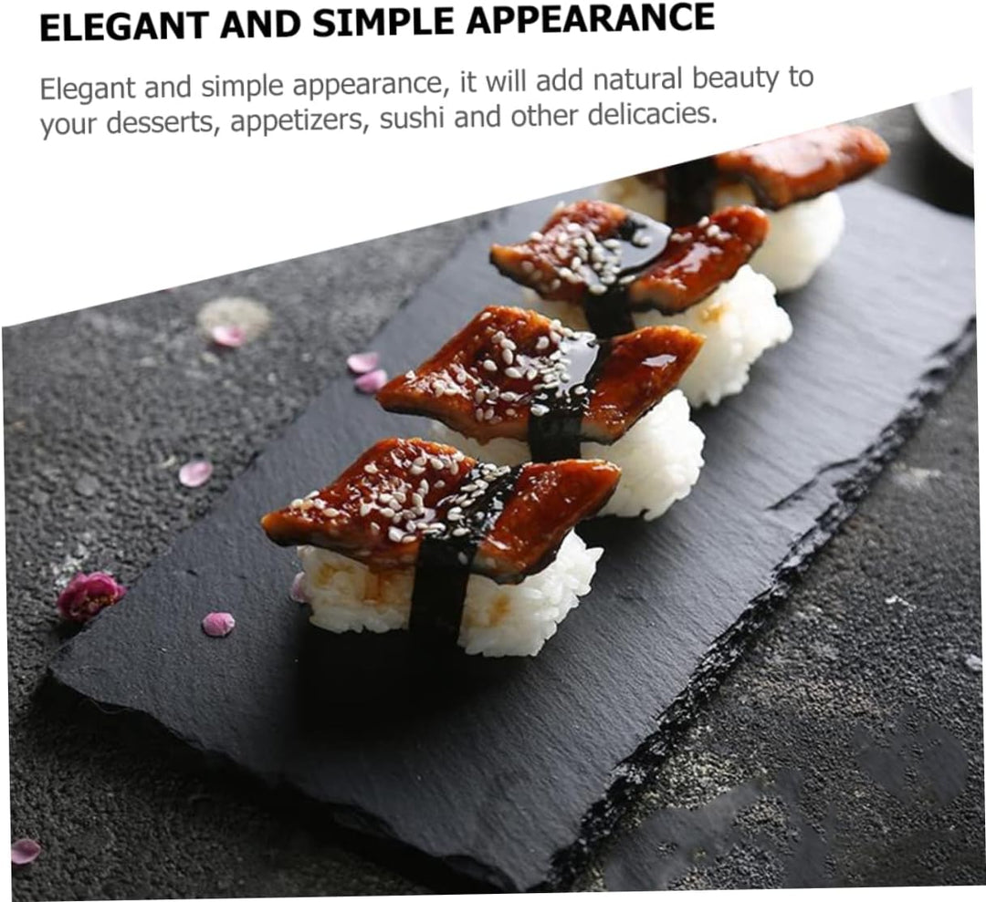 BESTonZON Schieferplatte Für Sushi Multifunktions-steakteller Aus Natürlichem Material Geeignet Für