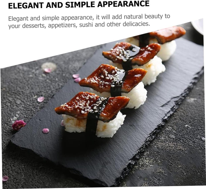BESTonZON Schieferplatte Für Sushi Multifunktions-steakteller Aus Natürlichem Material Geeignet Für