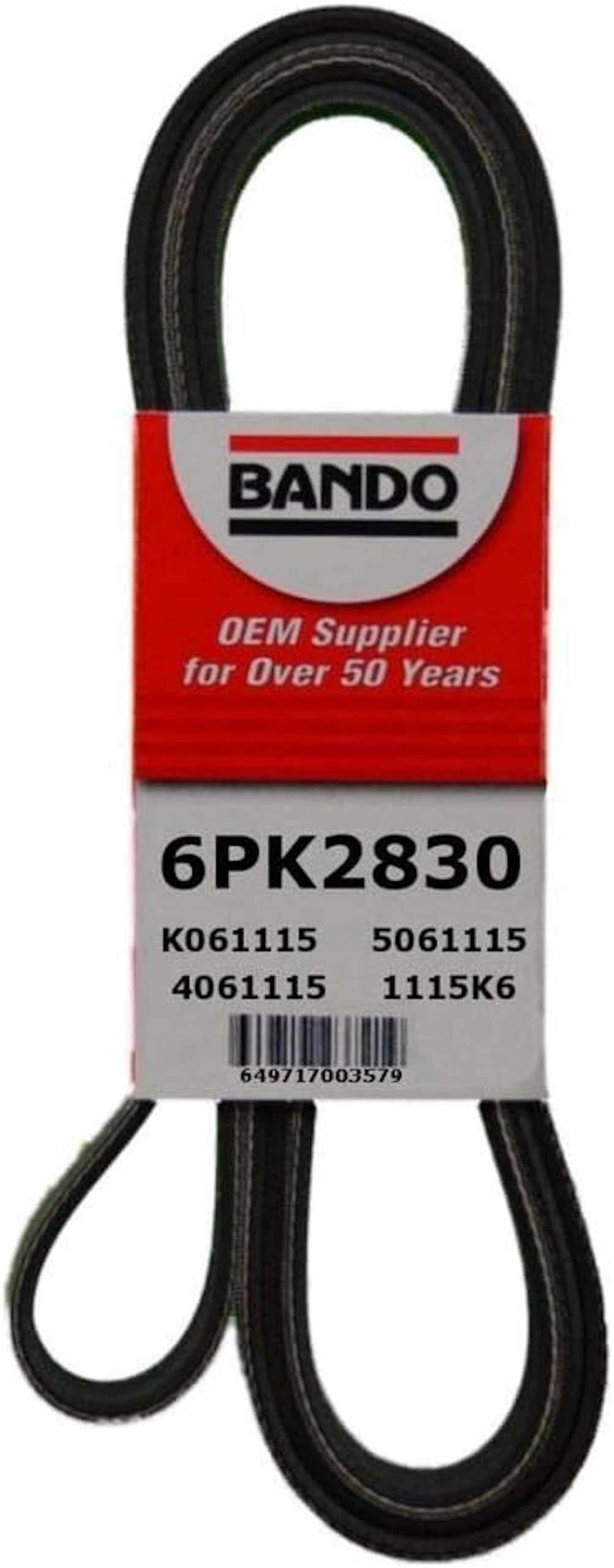 Bando USA 6PK2830 Serpentinriemen in OEM-Qualität, 6PK2830