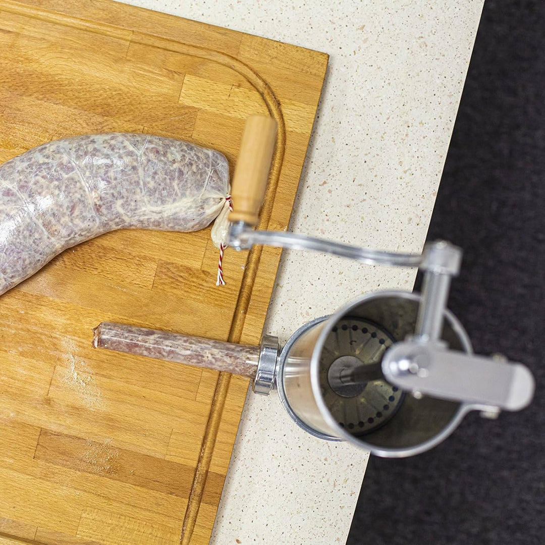 BROWIN® Manuell Wurstfüller aus Edelstahl 311007 | 2,5 kg vertikale Wurstmaschine | Wurstfüllmaschin