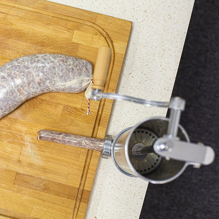 BROWIN® Manuell Wurstfüller aus Edelstahl 311007 | 2,5 kg vertikale Wurstmaschine | Wurstfüllmaschin
