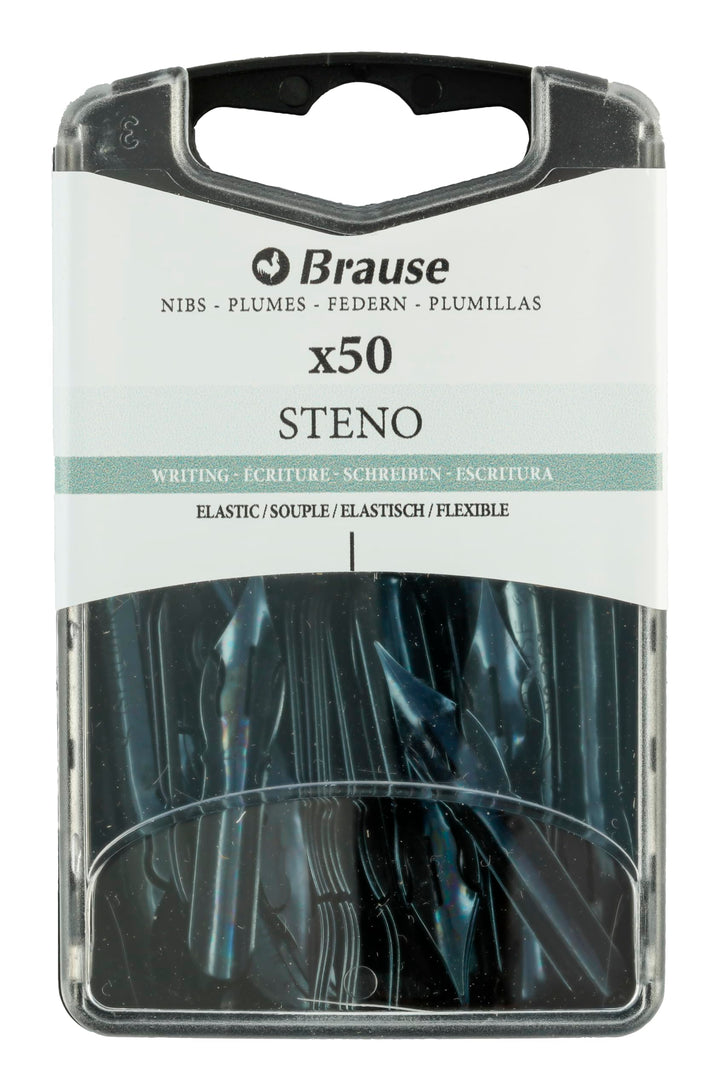 Brause 361B Packung mit 50 Stenofedern, ideal für englische Schrift, 1 Pack 1 stück (50er Pack), 1 s