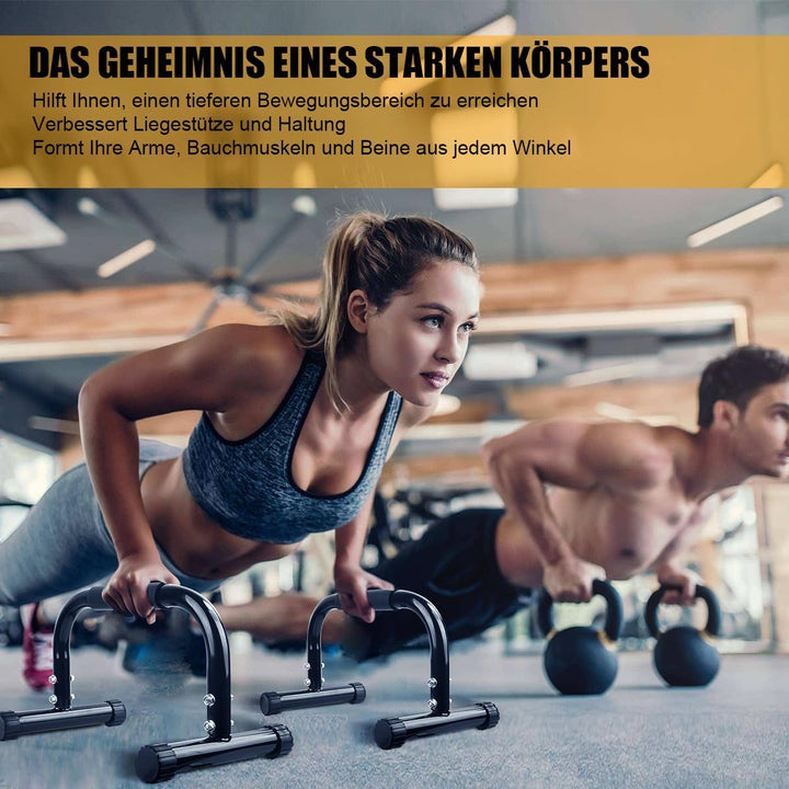 AmazeFan Parallettes, Handstand Barrenm, Grosser Push Up Bar & & Dip Barren, Rutschfeste Liegestützg