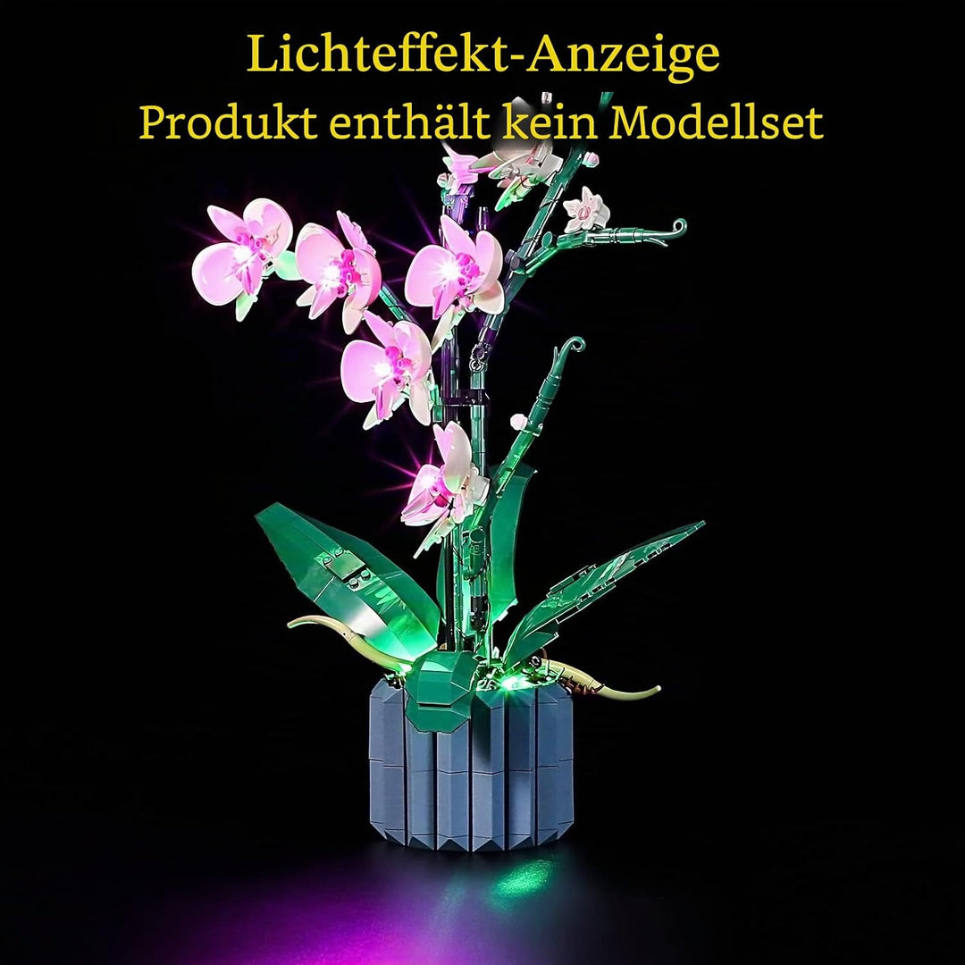GEAMENT LED Licht-Set Kompatibel mit Lego Orchidee (Orchid) - Beleuchtungsset für Creator 10311 Baum