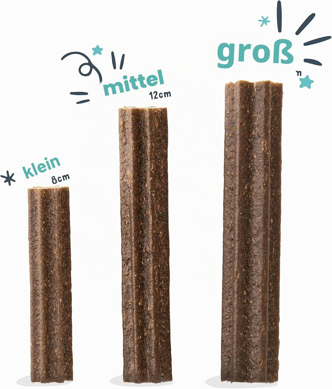 Edgard &amp; Cooper Snacks 56 Dental Stick Medium Hund Natural 8x7 Kausticks Zahnpflege Minze &amp; Erdbeere