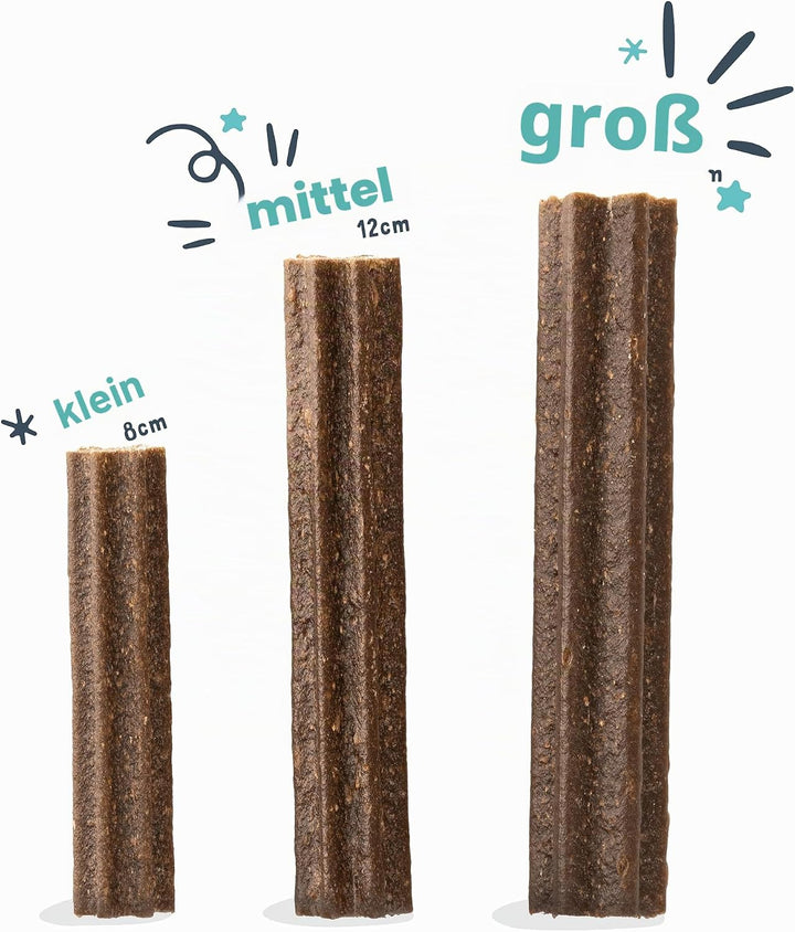 Edgard &amp; Cooper Snacks 56 Dental Stick Medium Hund Natural 8x7 Kausticks Zahnpflege Minze &amp; Erdbeere