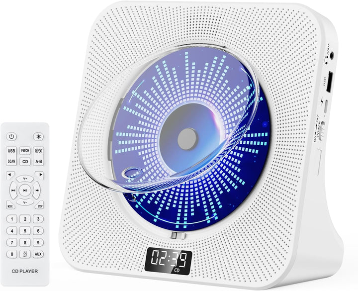 Gueray CD Player Kinder Radio mit CD Player Bluetooth CD Player mit Lautsprecher Frontanzeige Fernbe