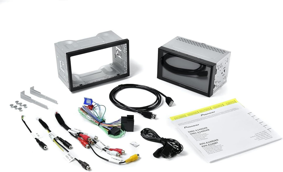 Pioneer DMH-A340DAB 2-DIN-Multimedia Player, Kurze Einbautiefe, 6,8-Zoll ClearType-Touchscreen, Smar