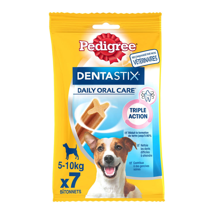 Pedigree Dentastix Daily Oral Care Kaustäbchen für kleine Hunde, für eine gute Mundhygiene, 10 Packu