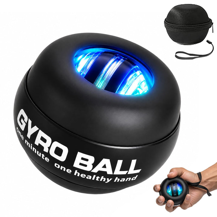 Gyroball Schleifenschwarzhülle, Handgelenktrainer-Ball, Auto-Start, 5-stufiger Widerstands-/Lichtst