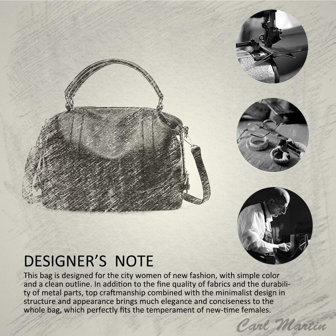 NICOLE & DORIS Damen Handtaschen Öl gewachste Tasche Top-Griffe Crossbody Boston Taschen Blau, Blau