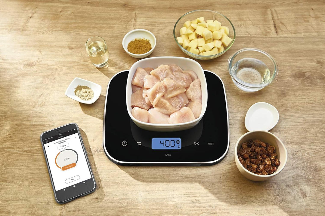 Krups CZ8568 Cook4Me+ Grameez Multikocher inkl. vernetzte Küchenwaage, (1600 Watt, 6 Kochstufen, Fas