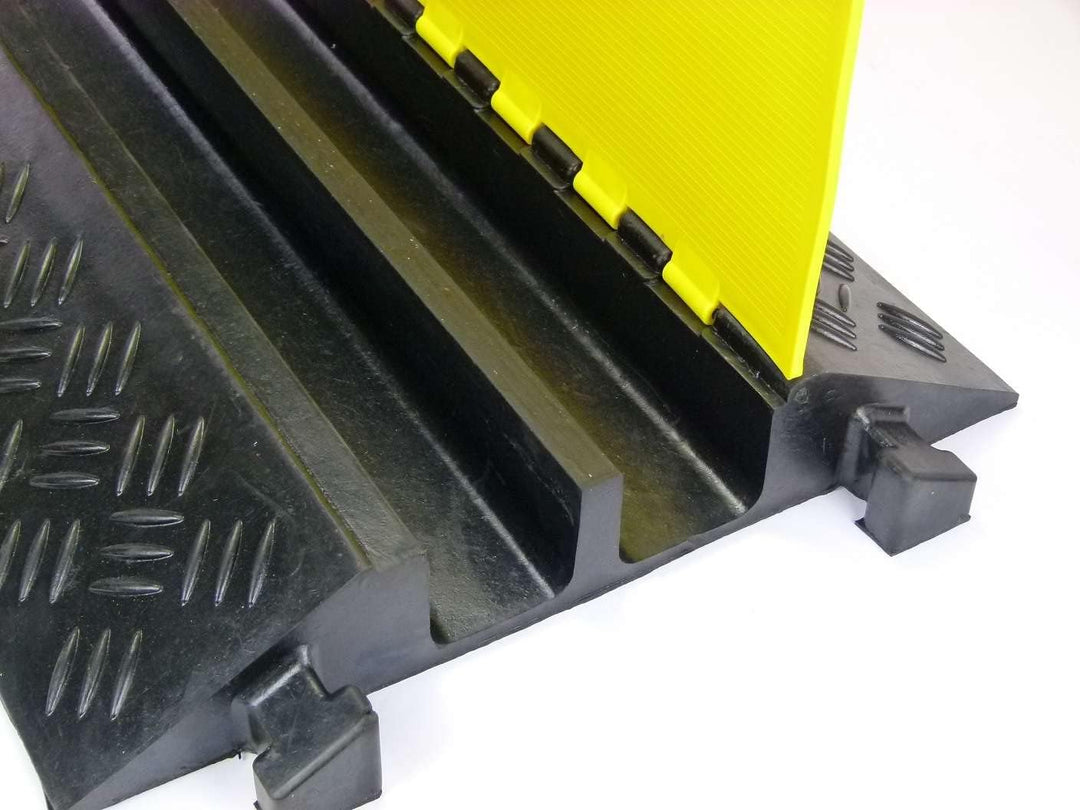 4 Stück 2 Kanal Feuerwehr/THW Kabelbrücke Schlauchbrücke 90 x 61 x 10,5 cm für PKW &amp; LKW (4 Stück 90