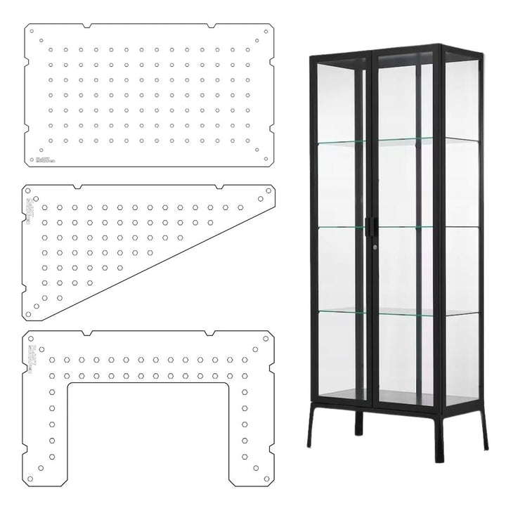 Einlegeboden für IKEA MILSBO hoch Gewächshausschrank – 8 mm dicke, klare Acryl-Pflanzenregale, kompa