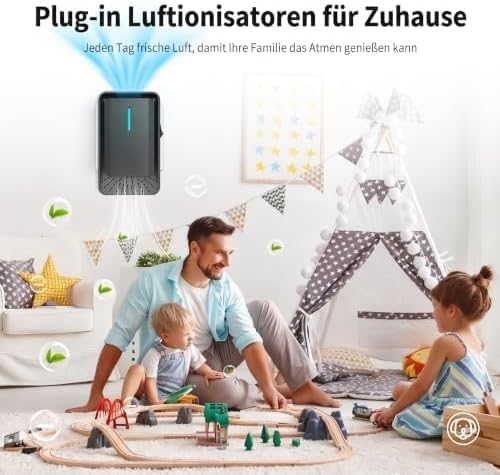 Luftreiniger, Plug-In Ionisator mit Negativen Ionen, Air Purifier IonizerGenerator für Rauch &amp; Haust