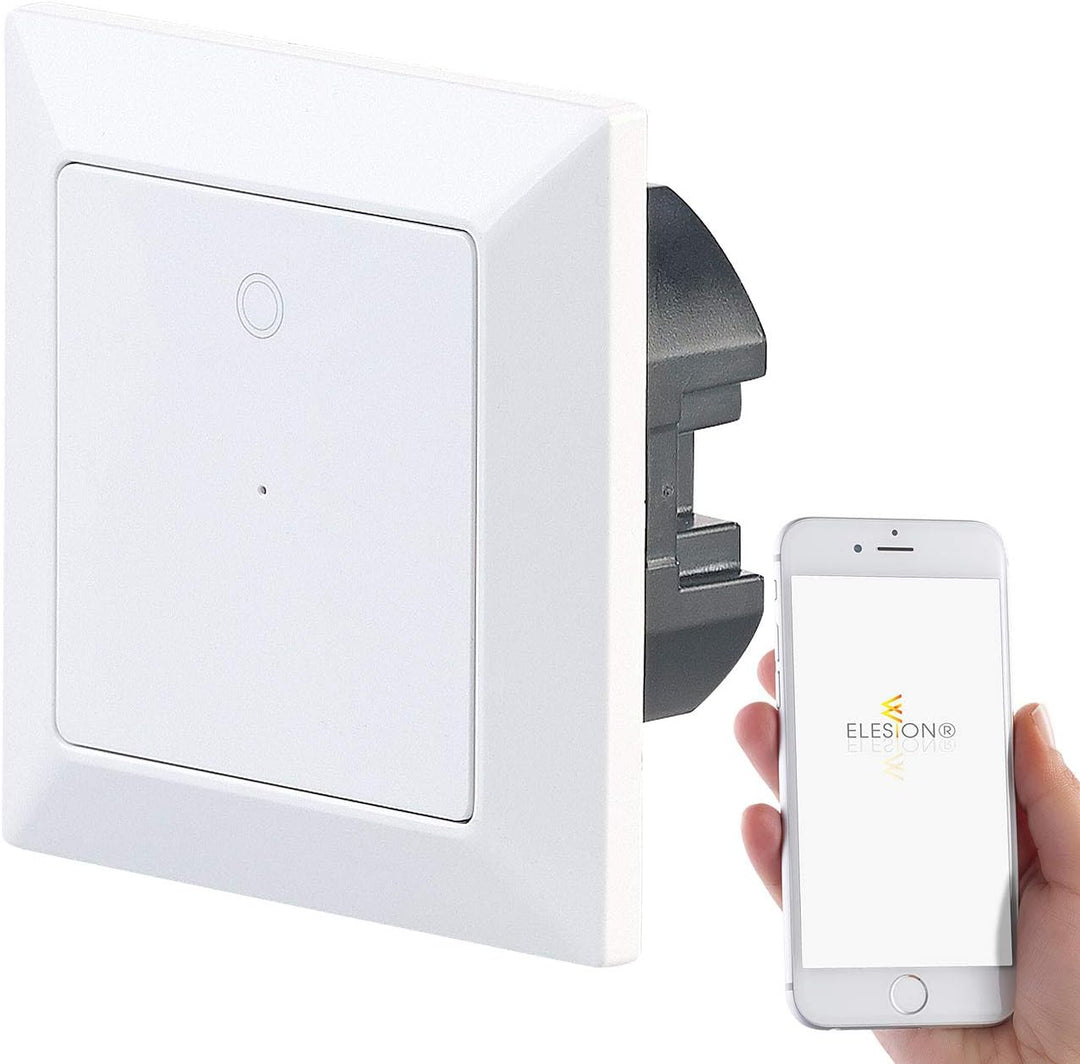 Luminea Home Control Lichtschalter mit WLAN: 4er-Set WLAN-Lichttaster, App, komp. zu Siri, Alexa, Go