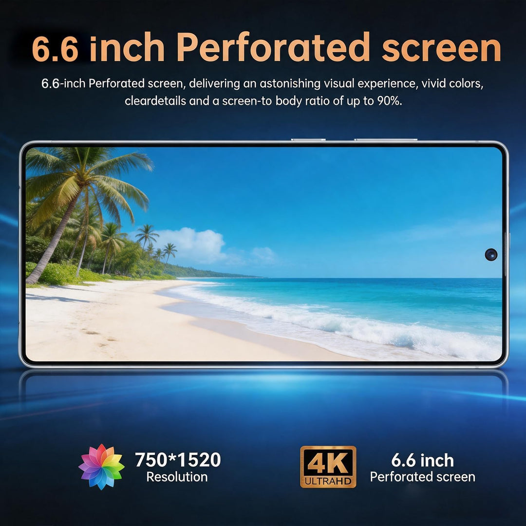 4G Smartphone, 6,6 Zoll HD Display, 4GB+32GB Speicher (erweiterbar bis 256GB), 13MP Front- &amp; 21MP Rü