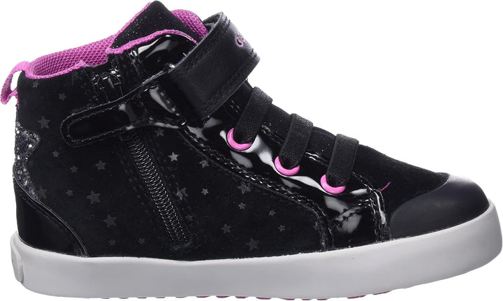 Geox Mädchen B Kilwi Girl B Sneakers 21 EU Black Fuchsia, 21 EU Black Fuchsia