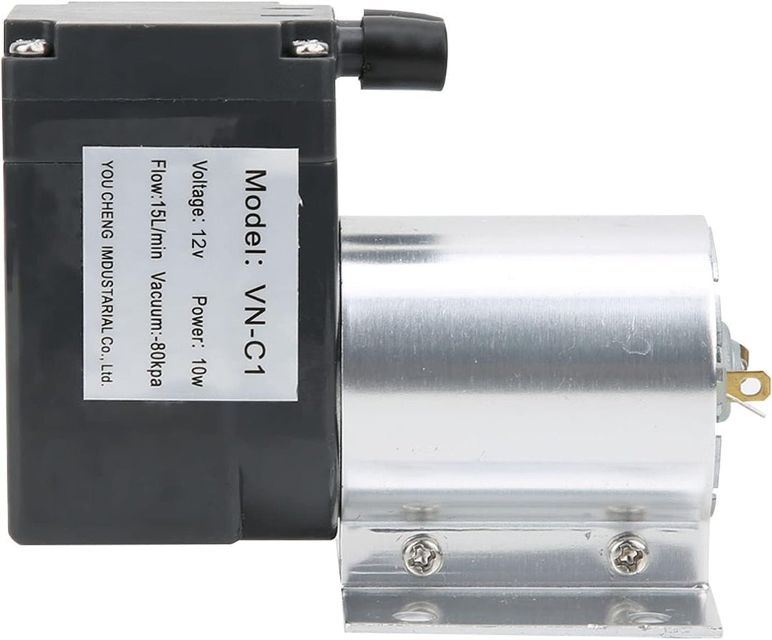 DC 12V/24V Mini-Vakuumpumpe, 10W 15L/min Elektrische Tragbare Luftpumpe mit Halter, Unterdruck-Saugp