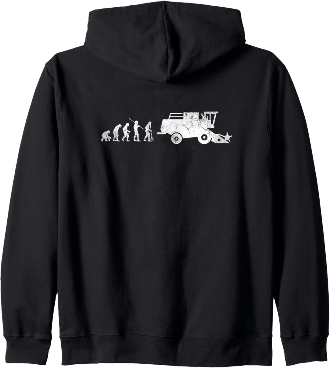 Evolution Landwirtschaft Bauer Mähdrescher Geschenk Kapuzenjacke