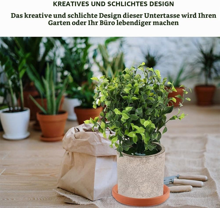 UPKOCH 5 Stücke Ton Blumentopf Untersetzer Terracotta Runde Pflanzentopf Untertasse Terrakotta Pflan