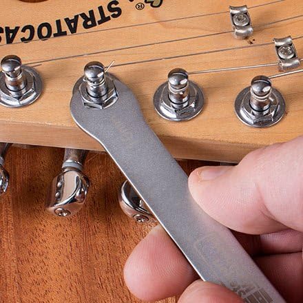 StewMac Guitar Tech Doppelmaulschlüssel-Set, 3-teilig, gehärteter Stahl