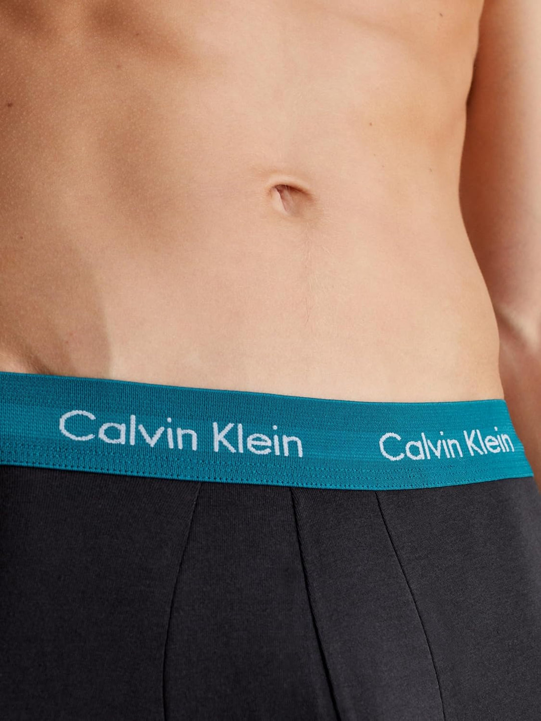 Calvin Klein Herren 3er Pack Boxershorts Low Rise Trunks Unterwäsche XS Black (B- Gry Htr, Chesapeak