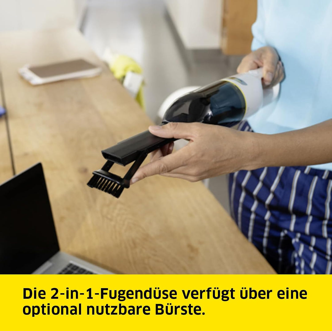 Kärcher Akku-Handstaubsauger CVH 2, kompakter und leichter Krümelsauger für den schnellen Einsatz, S
