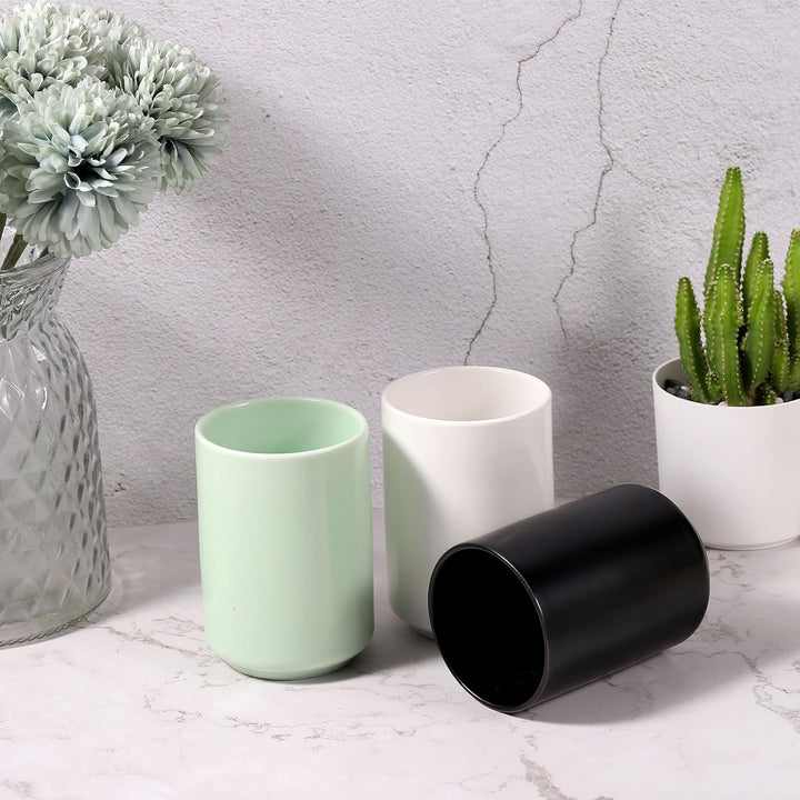 QUARKZMAN 2 Stück japanische Keramik Tasse 8oz / 240ml Einfarbig ohne Griff Keramik-chalen Mattglasu