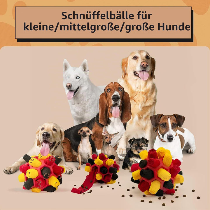 Schnüffelball für Hunde, Schnüffelteppich Schnüffelspielzeug Interaktive Hundespielzeug tragbarer Ha