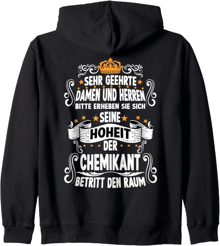 Chemikant T witziges Spruch Motiv Chemikant Kapuzenjacke