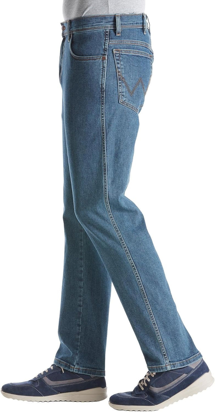 Wrangler Texas Stretch Regular Tapered Men's Jeans 30W / 34L Stonewash, 30W / 34L Stonewash