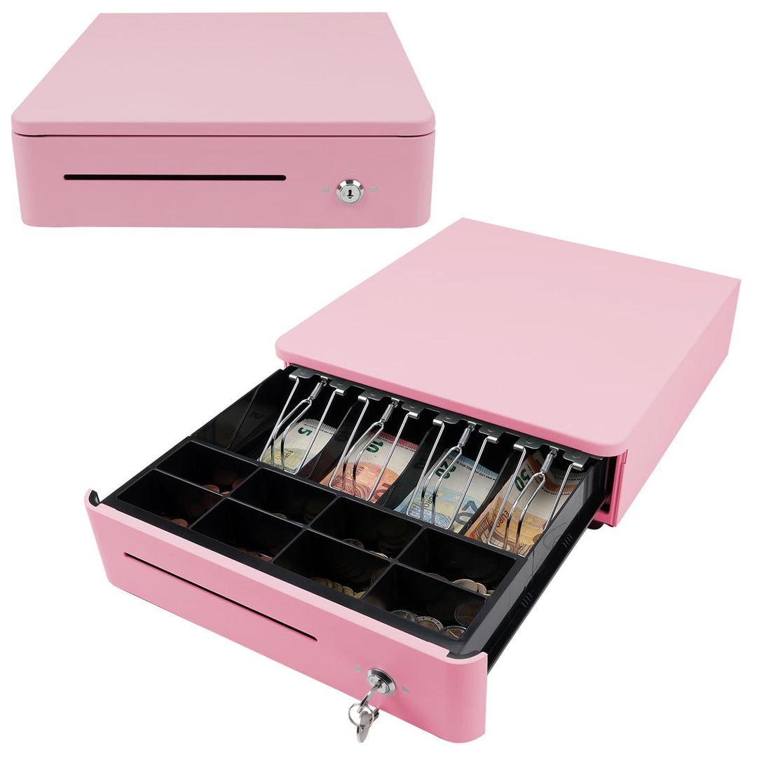 OLYMPIA S 330 Bonbon pink | Kassenlade mit 8 Münz- & 4 Scheinfächern | Robuste Kassenschublade Unter