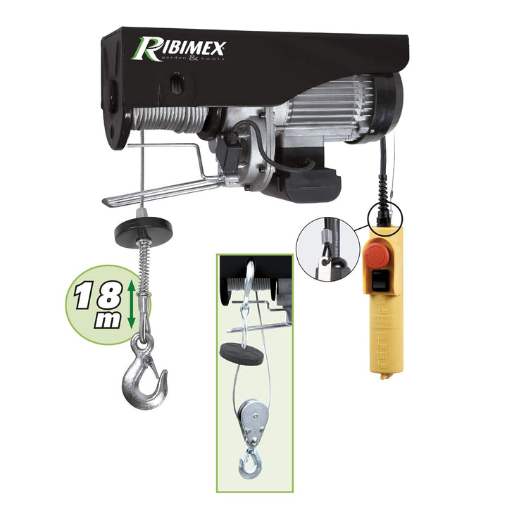 RIBITECH 01303 Elektrischer Flaschenzug 950 W