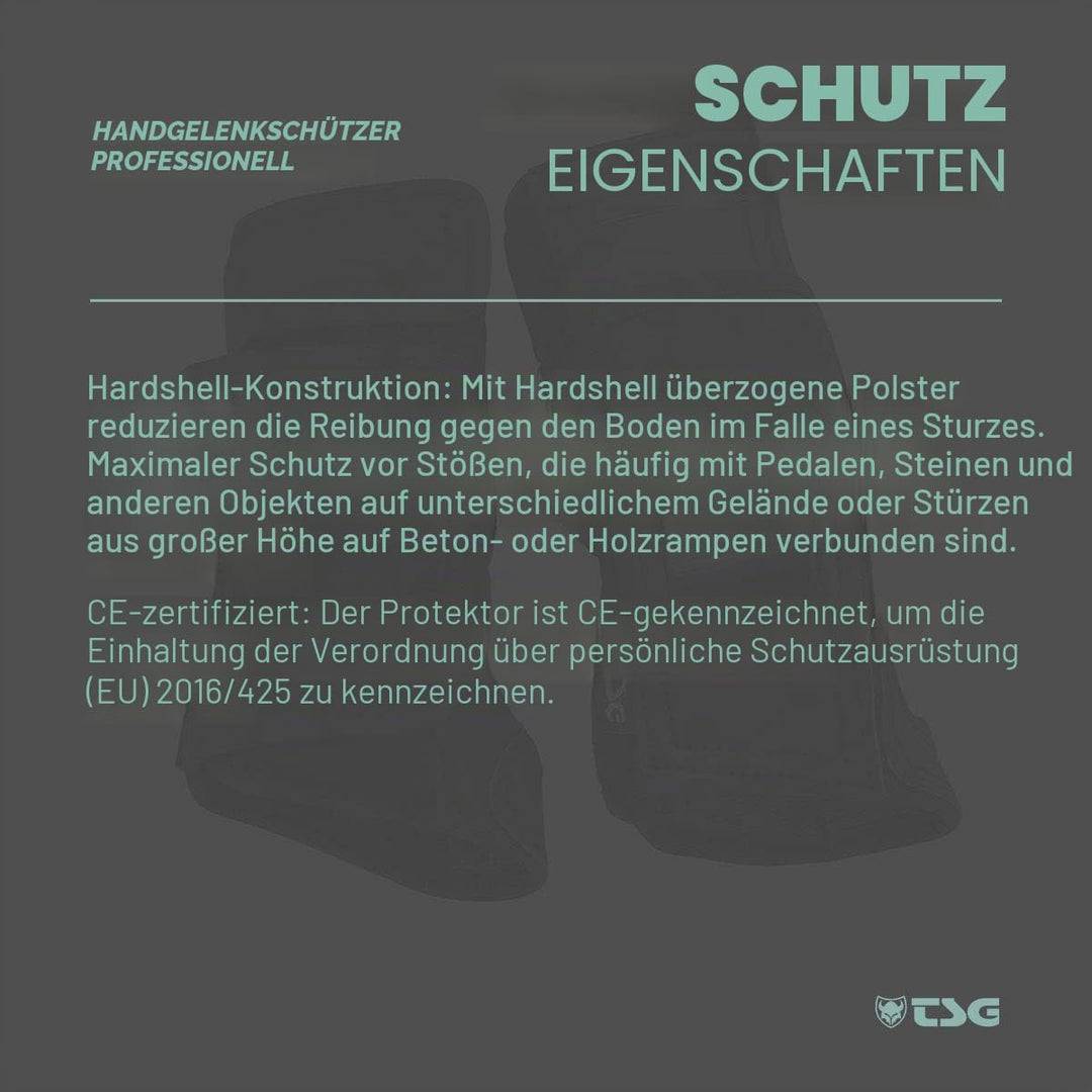 TSG Protector Wristguard Professional L Schwarz, L Schwarz