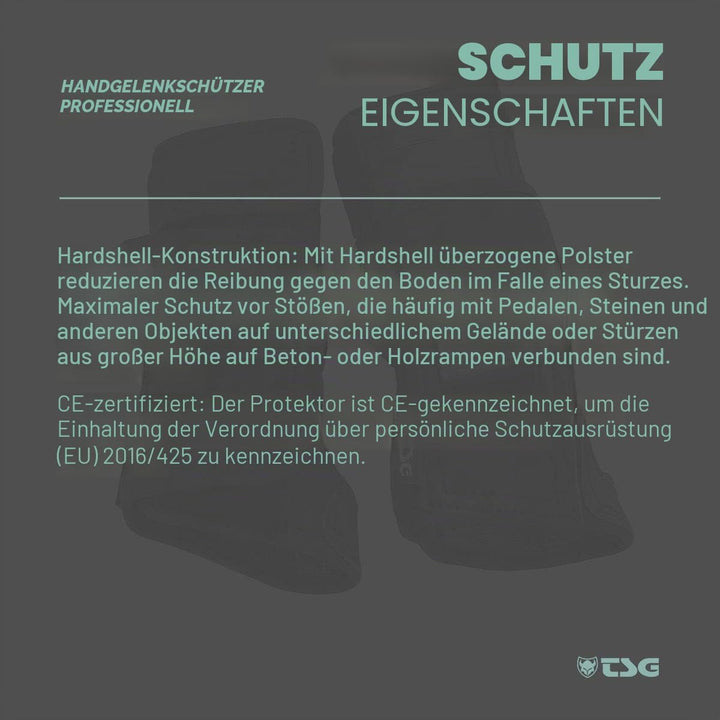 TSG Protector Wristguard Professional L Schwarz, L Schwarz