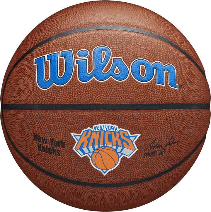 Wilson NBA Team Autograph Mini Basketball New York Knicks, New York Knicks