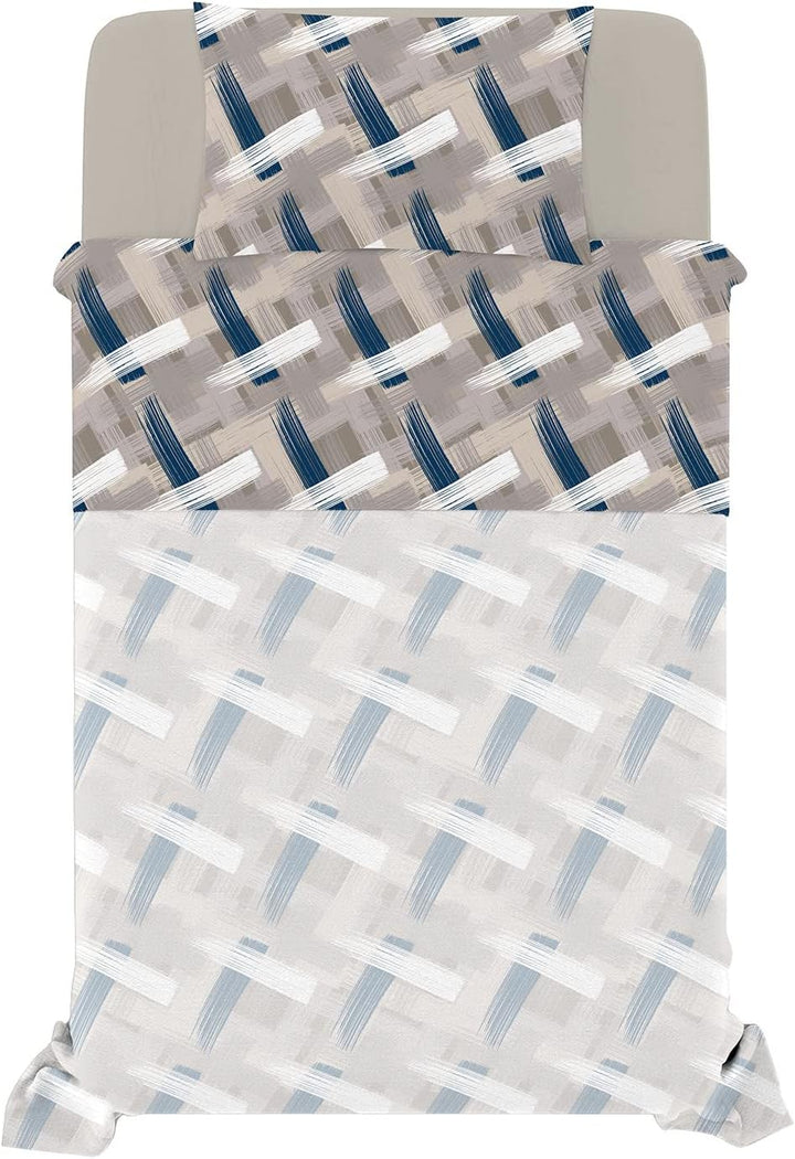 Fantasy Italian Bed Linen Bettwäsche, Pennellate, Kleine doppelte, Mikrofaser, Pinselstrichen Pennel