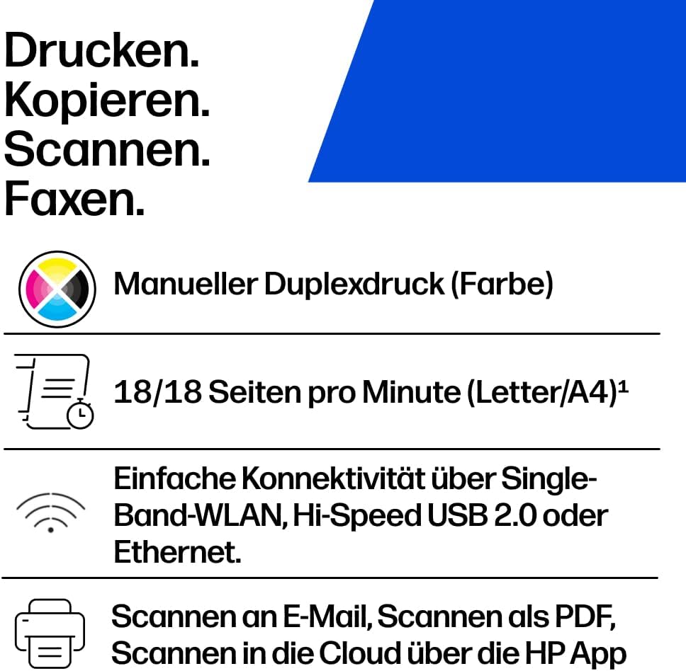 HP Color Laser 179fwg Multifunktions-Farblaserdrucker (Drucker, Scanner, Kopierer, Fax, WLAN, Airpri