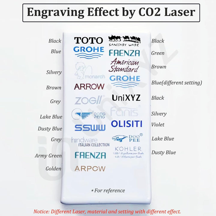 UNIXYZ Farbiges Lasergravur-Markierungspapier für CO2-Dioden, DIY-Lasergravierer, Werkzeugmaschinen