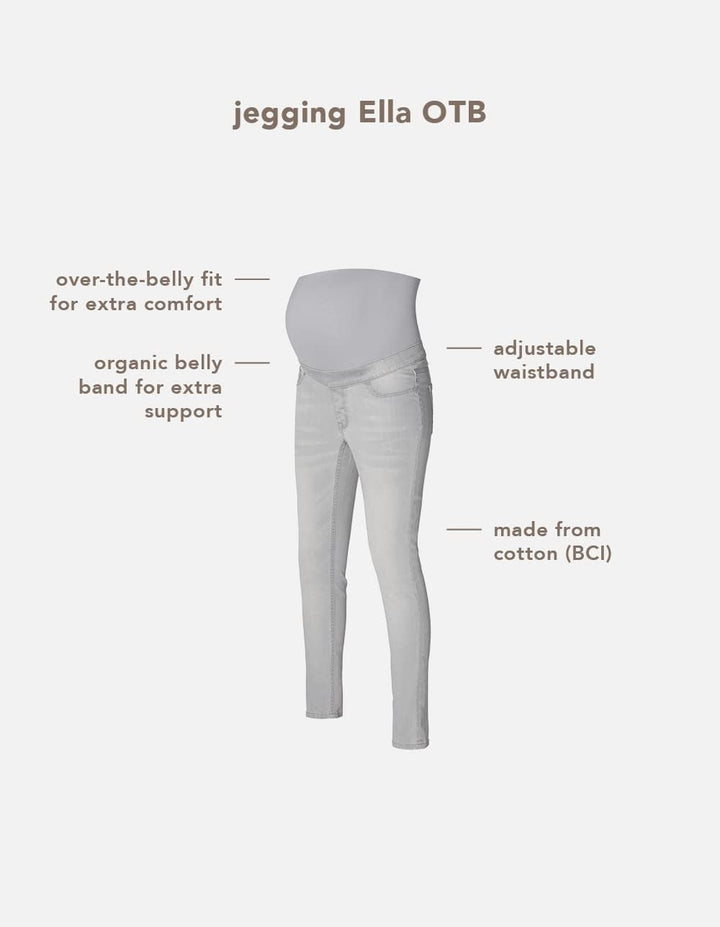 Noppies Damen Ella Over The Belly Jegging Jeans 26 Light Aged Grey, 26 Light Aged Grey