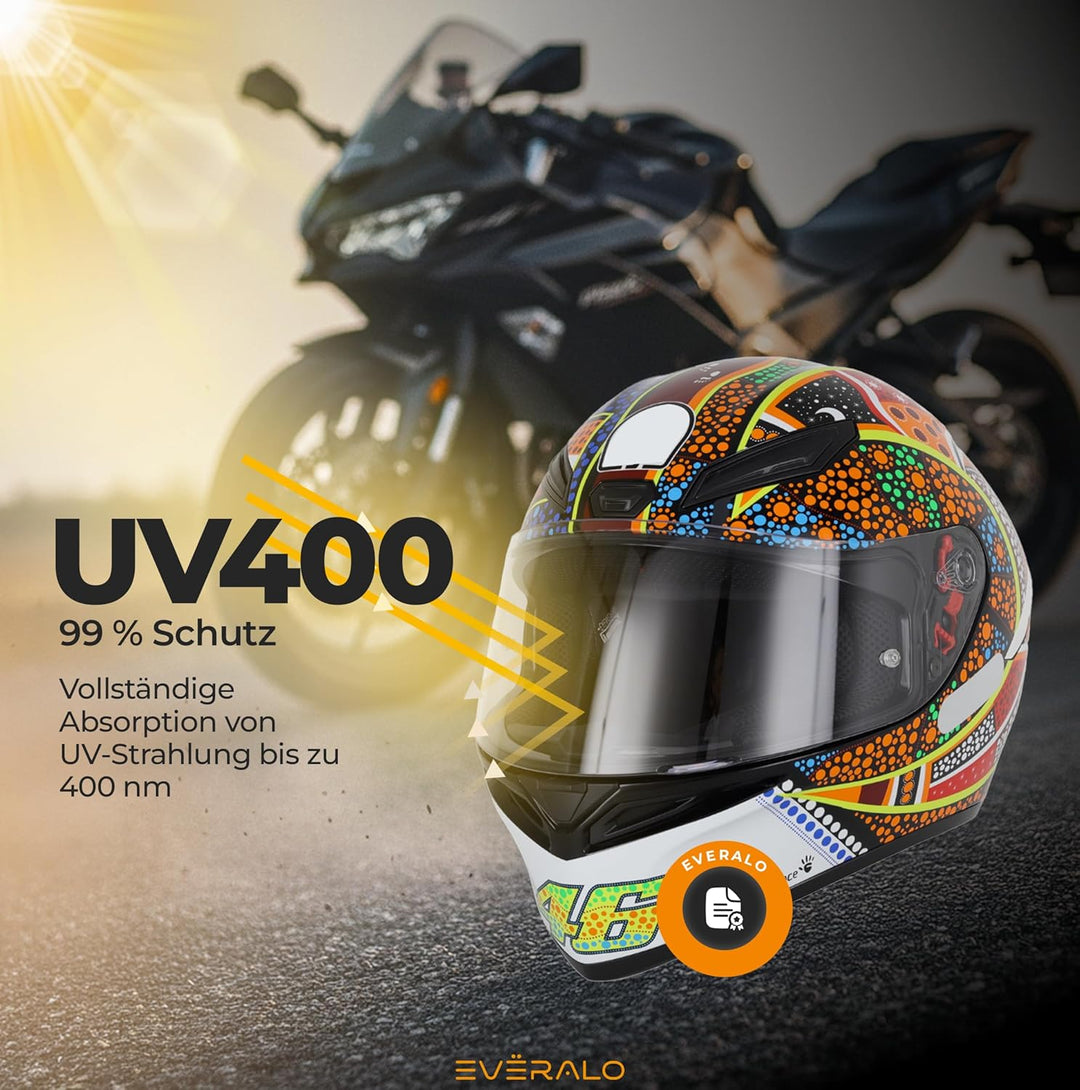 Everalo Kompatibel mit Agv K1 Visier - K3sv - K5 - K5s - K1s - S4sv - Horizon - Skyline - Strada - S