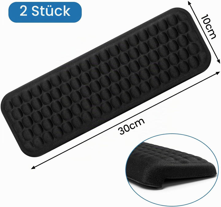 L-förmige Schreibtisch-Armauflage, 2erSet mit Memory-Schaum-Handgelenk-und Ellbogenauflage, ergonomi